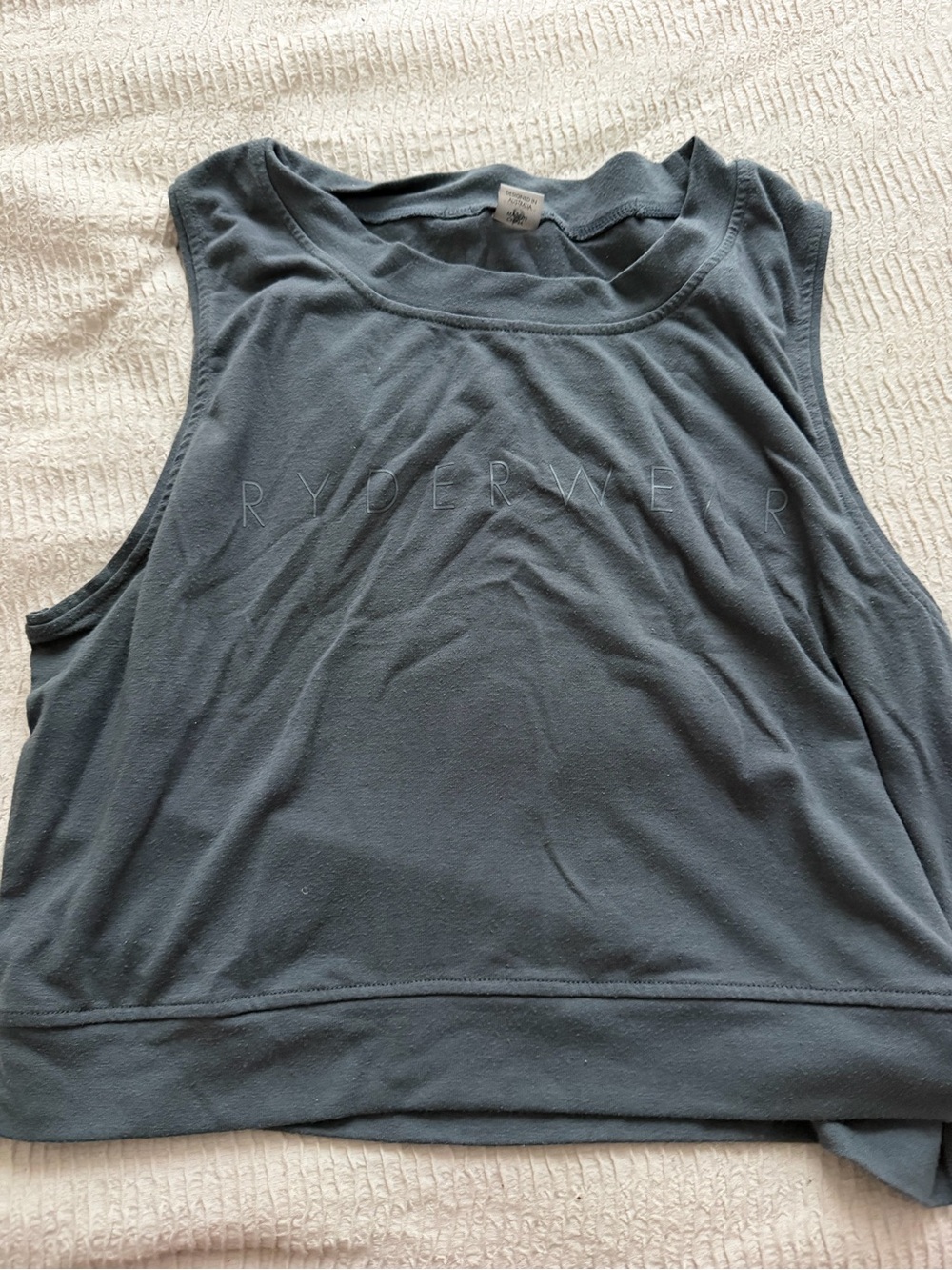 Ryderwear Slate Blue Muscle Tank - Women's Sleeveless Workout Top